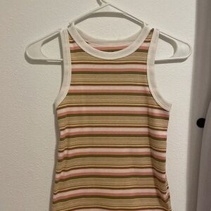 Woman/Juniors striped full length tank